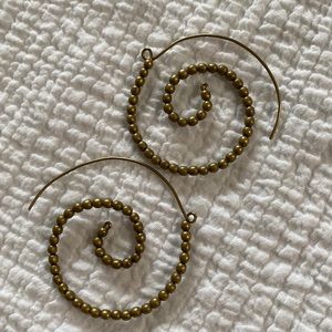 Brass toned fair trade earrings